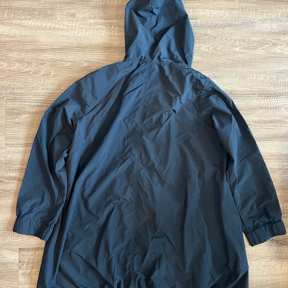 J. Jill Pure Jill Black Lightweight Rain Jacket Women’s Small - Picture 2 of 6